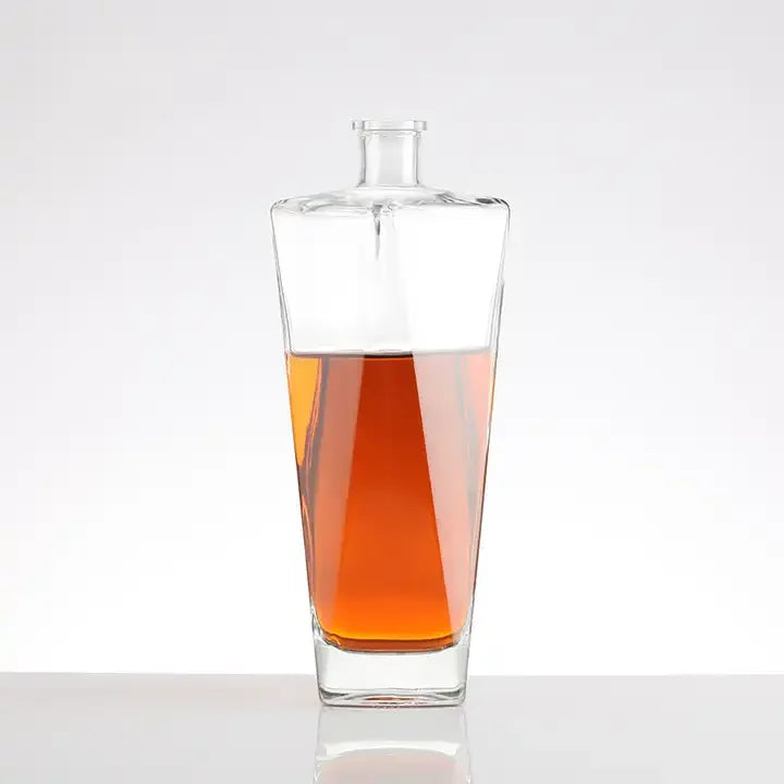 Custom Unique Design 350ml 500ml 750ml Luxurious Unique Shape Alcohol Vodka Gin Tequila Wine Liquor Spirits Water Glass Bottles