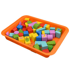 Wholesale Hard Plastic Trays for Food Multifunctional Serving Trays Colorful Plastic Rolling Trays