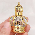 Luxury Essential Oil Roll on Cosmetic Packaging 15ml Shinning Gold Glass Roller Perfume Bottle