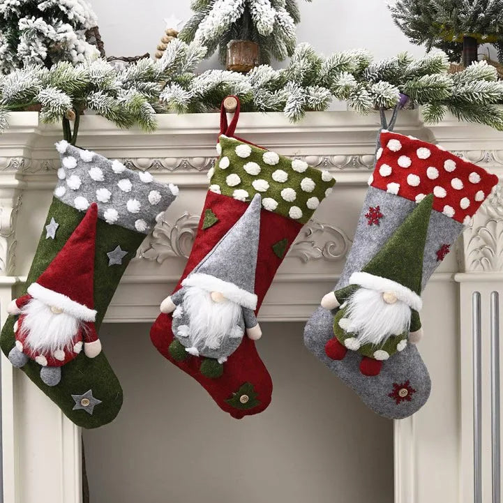 Christmas Socks Gift Bags Christmas Ornaments Children's Candy Bags Christmas Socks Gifts Candy Socks Ornaments