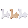 Wholesale Designer Handbag Keychain logo Vendors Zinc Alloy Private Letter Embossed Metal hang Plate