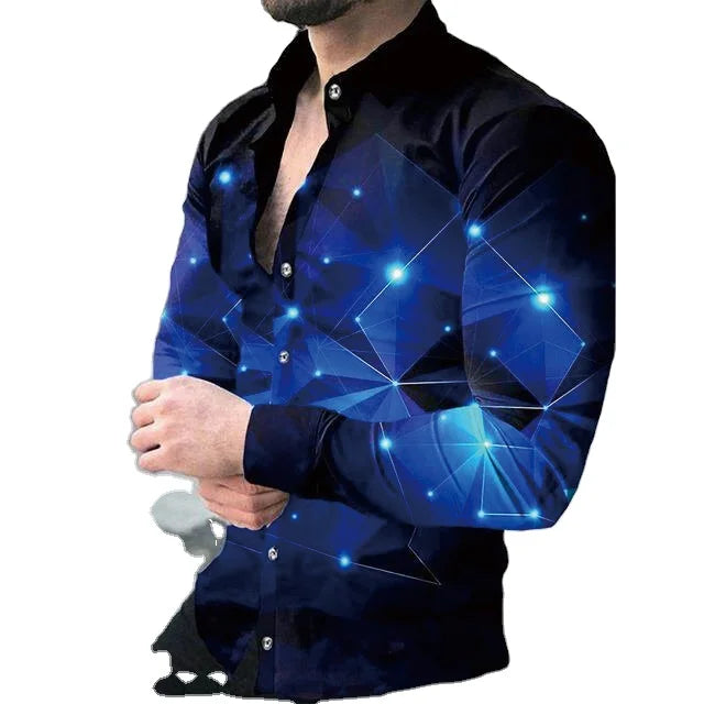 Men's Breathable Printed Shirt Hawaienne Beach Shirt for Men Chemise Homme Designer Shirt for Men