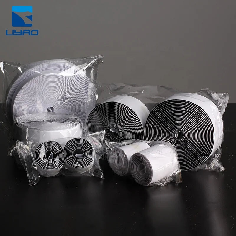 Factory Backed Self-Adhesive Nylon Hook & Loop Tape Customized Textile Adhesion Loop Hook Compliant Fastener Removable Tape