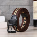 LQbelt Men's Canvas Belt Iron Pin Buckle Belts for Men Polyester Outdoor Wholesale Factory