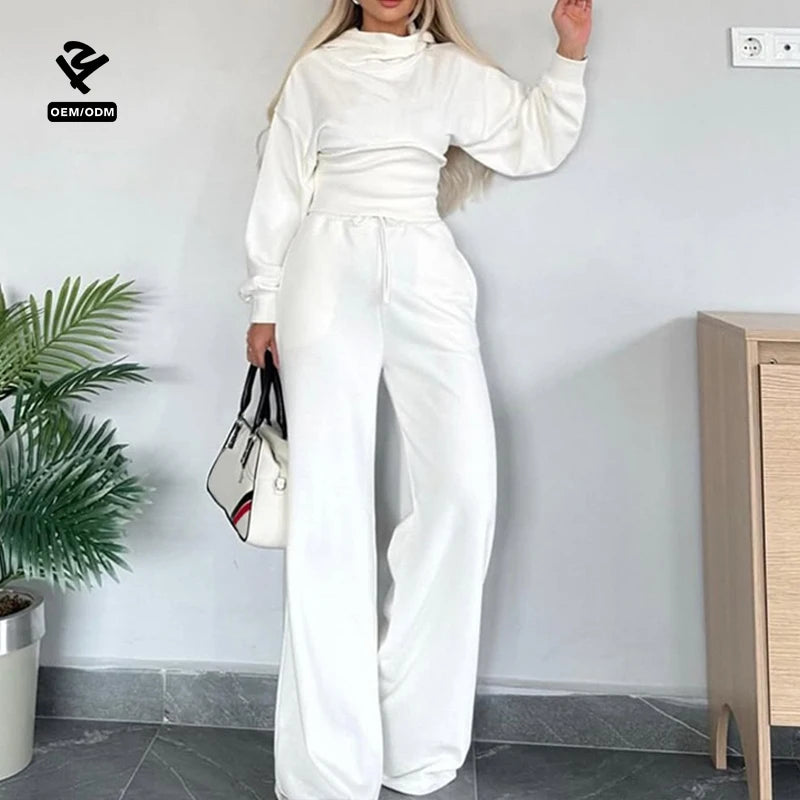 F5175 Clothing Manufacturers Custom Two Piece Set Women Clothing Designer Clothes Loungewear Women Sets Spring Outfits