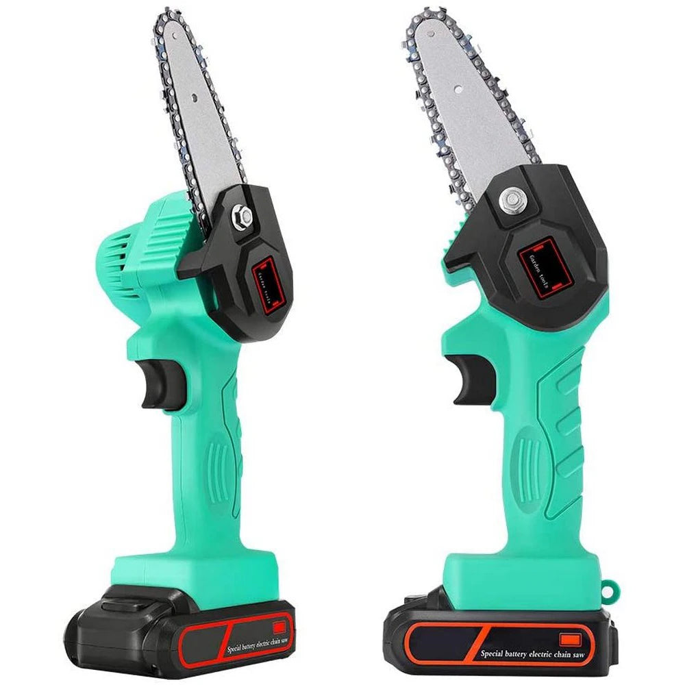 4 Inch Handheld Pruner Battery 24V Rechargeable Portable Mini Electric Chainsaw With Brushed Motor
