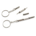 Portable 3-in-1 Eyeglass Sunglasses Watch Repair Kit Tools Keychain Metal Screwdriver Stylish Fashion Accessory
