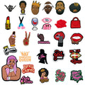 Customized Wholesale Diy 2d Pvc Lipstick Clog Sandal Accessories Black Lives Matter Shoes Decorations Lucky Shoe Charms