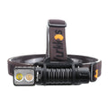 Wurkkos Dual LEDs Angle Flashlight Replaceable Short Tube Included 18650 Rechargeable Head Light with Reverse Charging