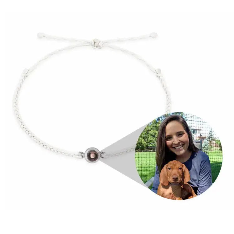 SC Dropship Picture Projection Bracelets Couple Bracelets Anniversary Christmas Gifts Personalized Custom Pets Photo Bracelets