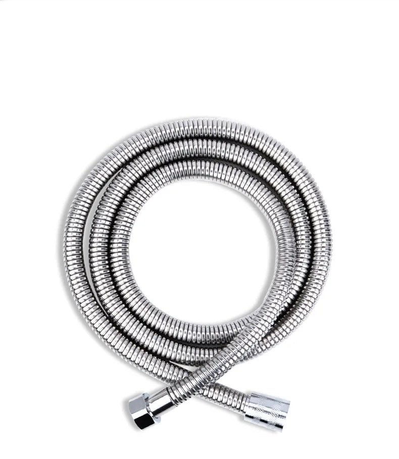 120cm Superior Chrome Finished Flexible Hose Stainless High Pressure SUS304 Double Lock Anti-Twist Shower Hose Faucet in Shower