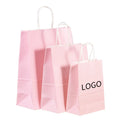 Wholesale Custom Logo Eco-Friendly Flexo Printed Christmas Kraft Paper Gift Bags Patch Handle Custom Size Reasonable Pricing