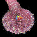 Factory Wholesale Bulk Loose Tumbler Glitter Chunky Mix Craft Nail Polish Polyester Hexagon Shaped Body Cosmetic Powder