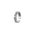 925 Sterling Silver Thai 12 Hour Opening Ring Retro INSTAGRAM Celebrity Roman Digital Ring Temperament Ring