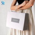 Custom Matte Paper Shopping Bags with Printed Logo and Matching Handles for Premium Medical Spa Beauty Boutiques Wellness Brands