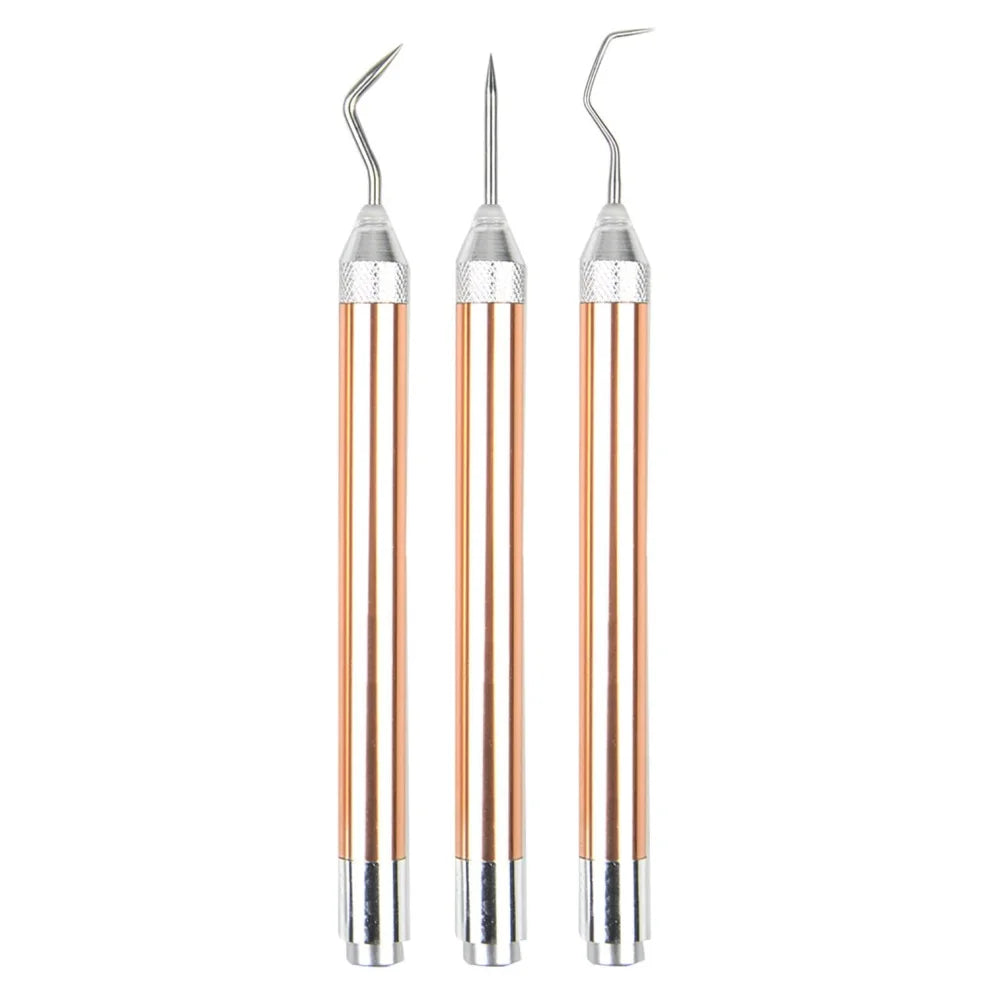 Weeding Tools for Vinyl with LED Light Set Pin Pen Weeding Tool Weeding Pen Craft Tweezers Pin Tools for Cutting Machines