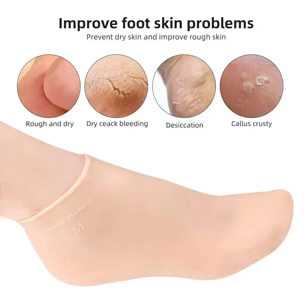 Ultra Hydrating Silicone Foot Pedicure Moisturizer Mask Wholesale Pedicure Gloves