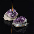 Wholesale Natural Stone Crystal Incense Holder Amethyst Cluster Incense Holder