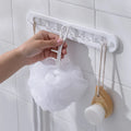 HelloWorld Sliding Non-perforated Kitchen Strong Viscose Clothes Hook Simple Creative Towel Rack Door Rear Wall Hook