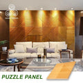 MUMU Hardwood Solid Pine Wood Board Modern Carving Decor Wooden Cladding Wall Panels for Restaurant