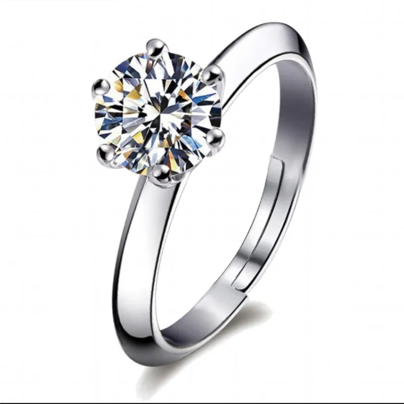 Hot Popular Style Design Platinum Ring Copper Ring Engagement for Wedding Resizeable Adjustable Opening