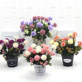 Artificial Plastic Flowers Mixed Flower Type 7 Colors Christmas Wedding Home Decoration Gift