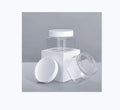 68mm Square PET Plastic Cosmetic Container 150g Wide Mouth Jar for Scrub Skin Care Cream Body Butter