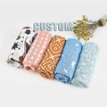 Happyflute Baby Blanket Wholesale 2 Layers Swaddle Muslin 70% Bamboo 30% Cotton Blanket Fabric Muslin Manufacturer