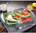 Tempered Glass Bakeware Oven Microwave Safe Glass Pan Rectangular Glass Baking Plate Kitchen Casseroles En Verre
