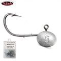 TAKEDO 20PCS/BOX 1.5G 2.5G 3.5G 5G Root Fishing Hook Jig Head Double Back Barbed Fish Hooks Soft Worm Hook for Bass Catfish