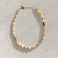 Maiou 2026 Handmade Vintage Natural Shell Beaded Freshwater Pearl Stainless Steel Waterproof Clasp Necklace Women and Girls