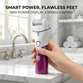 Portable Rechargeable Electric Foot File Callus Remover with USB Charging Port for Travel and Professional Home Foot Care