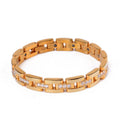 Multi Gemstone Stainless Steel Twisted Gold Plated Girls Open Cuff Bracelets