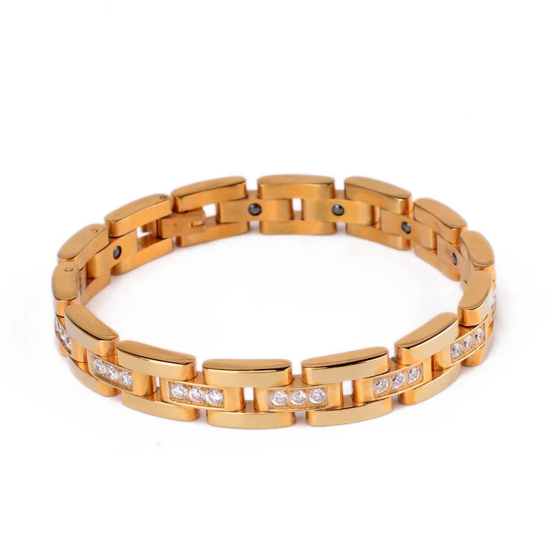 Multi Gemstone Stainless Steel Twisted Gold Plated Girls Open Cuff Bracelets