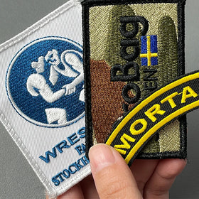 Custom Heat Press 3D Puff LOGO Badges Embroidered Patch Sew on Iron on Clothing Patches Custom Embroidery Patch