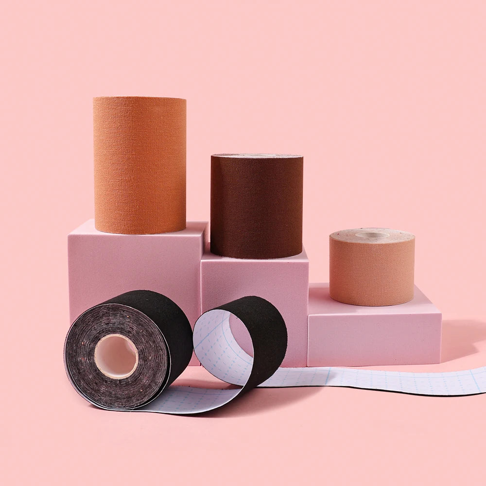 Medical Grade Marathon Boob Tape Sweatproof Breast Lift Tape for Gym and Sports Hypoallergenic Skin Safe Adhesive Body Tape