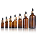 Ready to Ship 5ml 10ml 15ml 20ml 30ml 50ml 100ml Amber Textured Glass Essential Oil Dropper Bottle