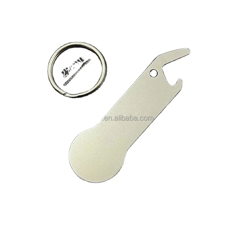 Factory Price Custom Design Metal Keyring Supermarket Shopping Cart Chip Trolley Token Coin Keychain
