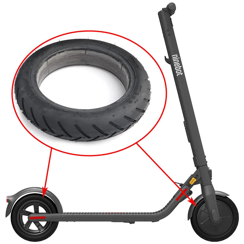 New Image Original Electric Scooter Tires for Ninebot E22 E25 E45 Kick 9x2 Front and Rear Wheels Solid Accessories