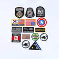 Wholesale Iron on Brand Logo Embroidery Tracksuit Patches Embroidered Football Uniform Sew on Badges for Garment
