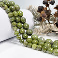Wholesale Natural Epidote Stone Beads Gem Loose Gemstones Beads Jade for Jewelry Making Diy Bracelets  6mm/8mm/10mm