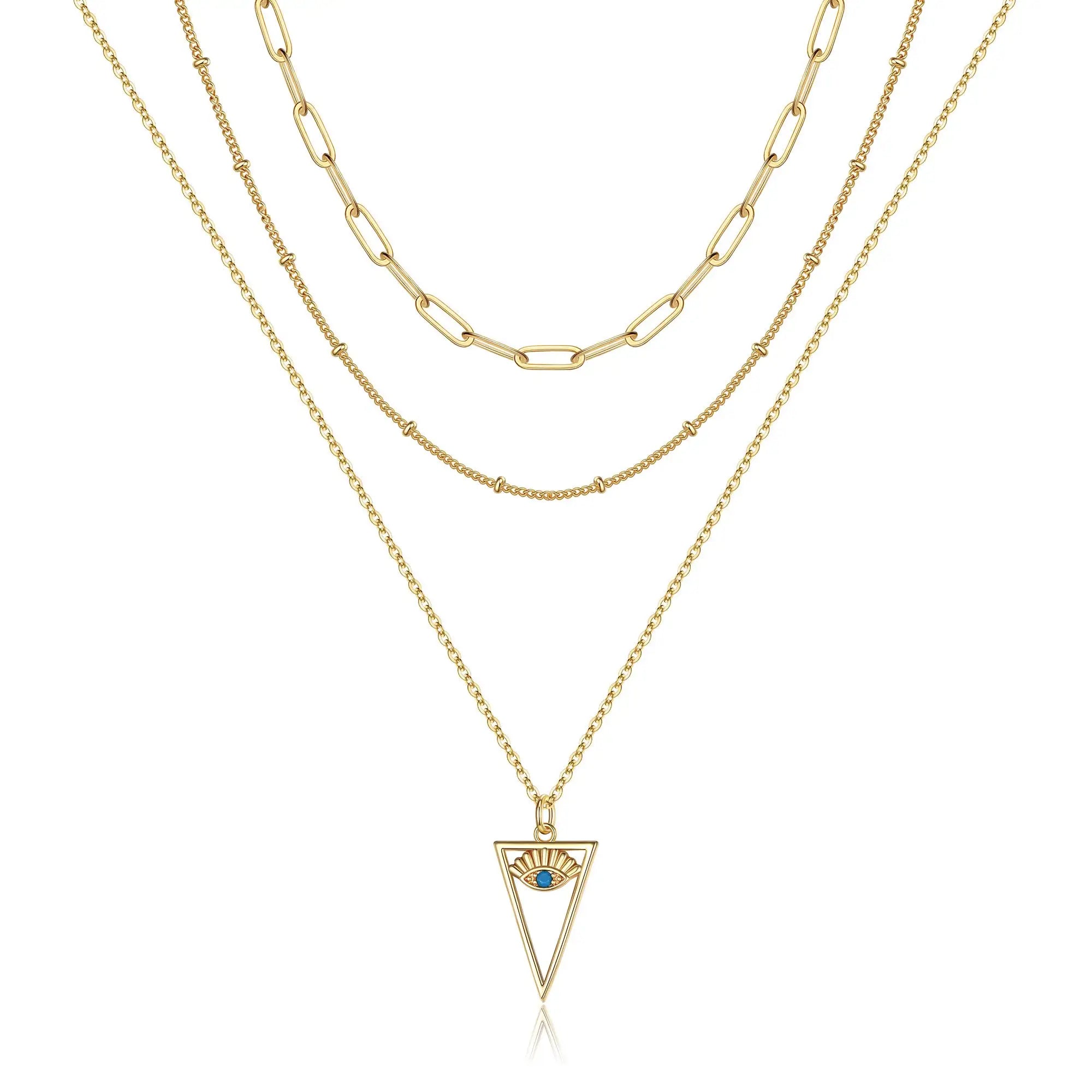 2024 Hot Selling 18K Gold Plated Necklace Fine Jewelry 925 Silver Women Jewelry Set