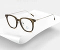Wholesale Literary Retro Anti-Blue Glasses Fashion Simple Large Frame Plain Face Light Mirror Advanced Sense Tr90 Frames