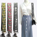 Meetee B-S2116 5cm Ethnic Flower Thick Cotton Cloth Belt Jacquard Embroidery One Shoulder Messenger Widened Bag Strap