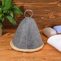 High Quality Custom Wool Felt Russian Sauna Hat Large Size Adults Use Hair Care Sauna Hat