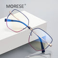 MORESE 3093 Women's Blue Light Blocking Metal Optic Frames Glasses Wholesale Fashion Computer Style for Women