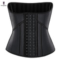 Women's 28CM Front Cincher Shaper Firm Fajas Colombianas Belly Flat Sheath Shinny Latex Corset 21 Steel Bone Waist Trainer