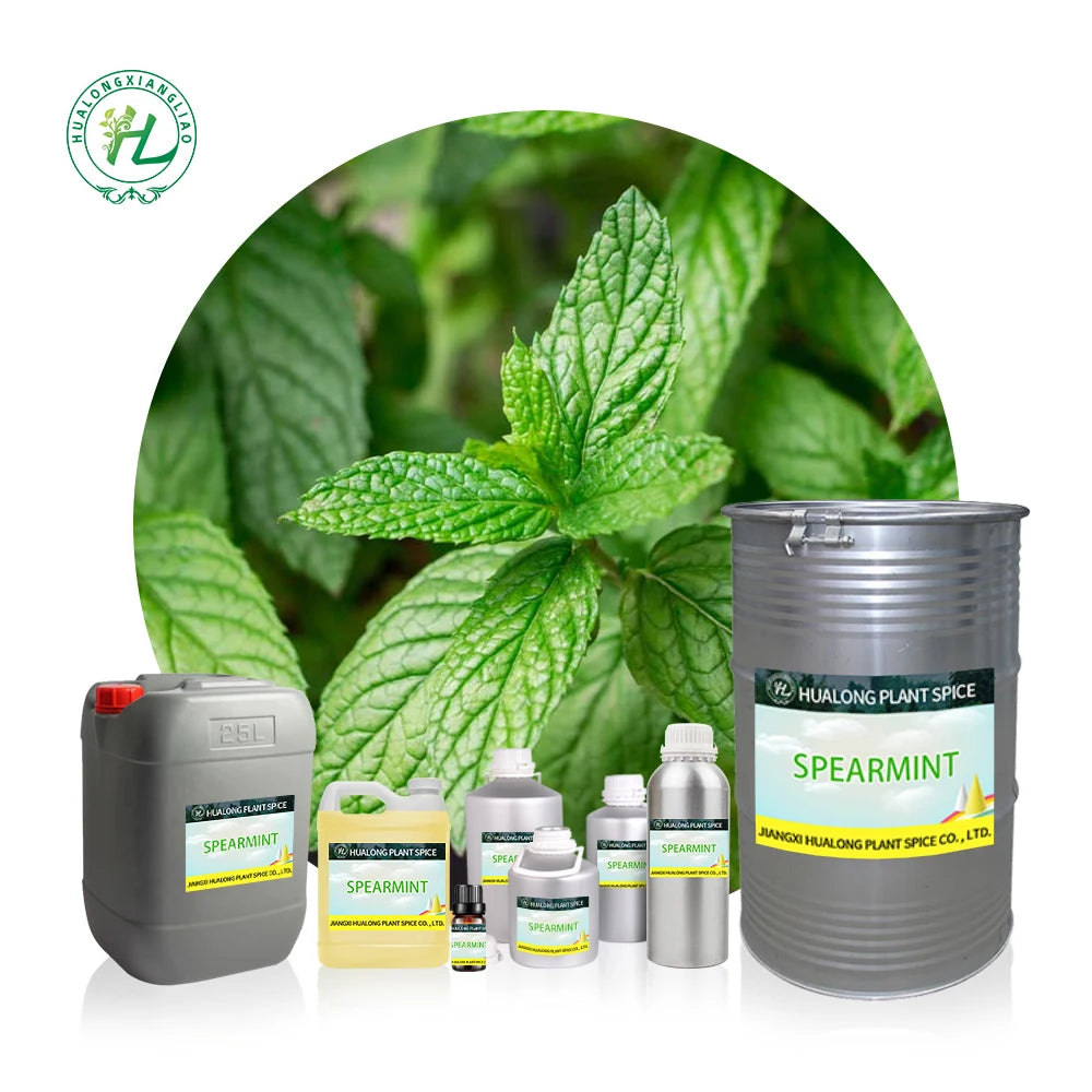 Chinese Green Mints Oil 100% Mentha Spicata Plant Extract1Kg Therapeutic Grade Spearmint Essential Oil Pure for Hair Facial