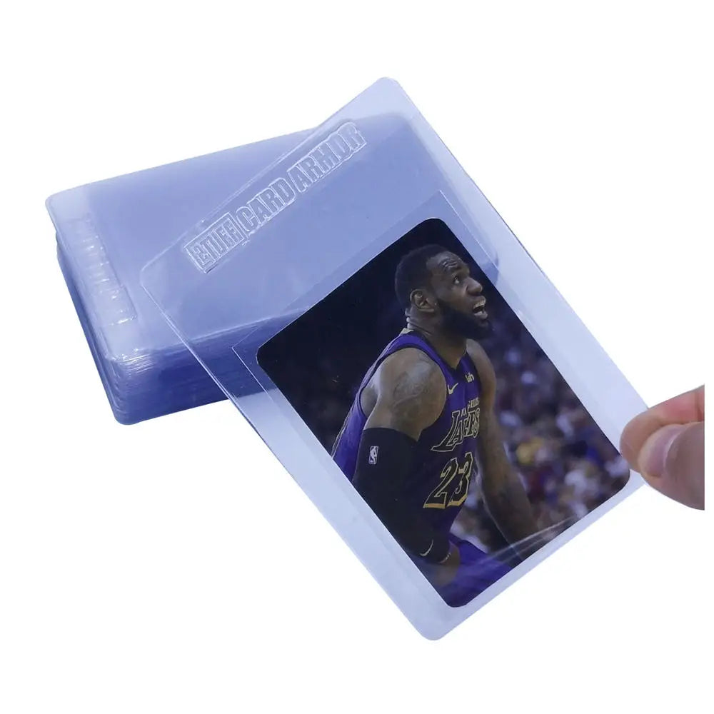 Custom Transparent Clear PVC Semi Rigid Card Sleeve Holder Case Saver for Grading PSA BGS SGC to Protect Trading Cards
