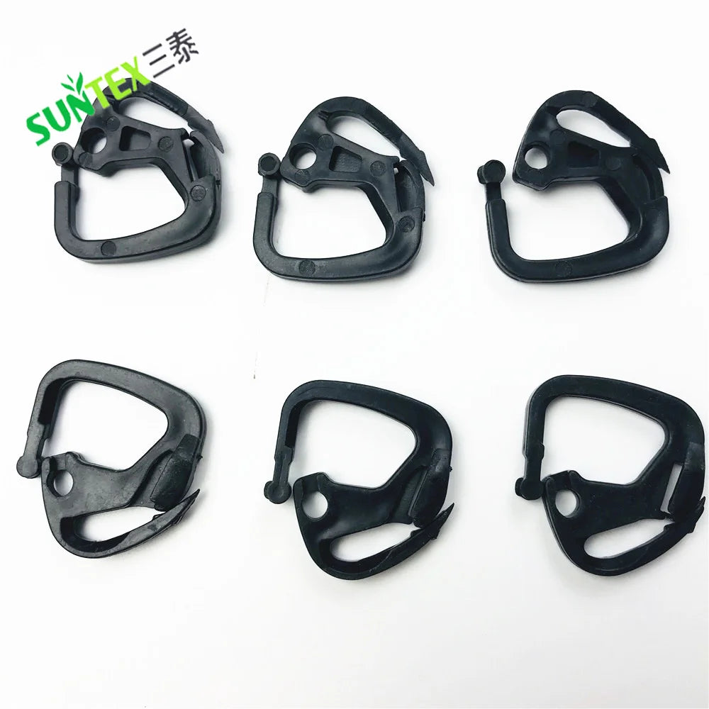 Greenhouse Accessories Black Shade Net Clips Holder Fasten Shading System Hook Shade Fabric hang Clips